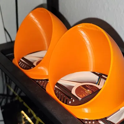 Ống che quạt 120mm với góc 60°