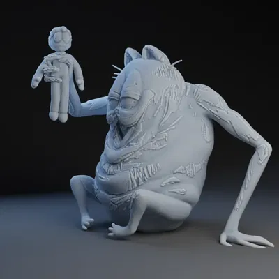 Meme Garfield Rùng Rợn với Thiết Kế Độc Đáo