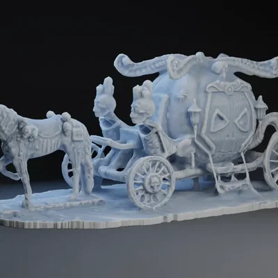 Xe ngựa ma Halloween trang trí độc đáo cho dịp lễ