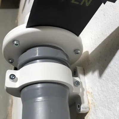 Giá đỡ tường cho ống HT DN50 với cổng thổi 100 mm