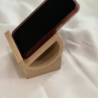 Giá đỡ điện thoại hình bánh răng có góc điều chỉnh