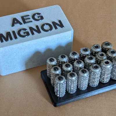 Giá đỡ cho cuộn chữ AEG Mignon Typ 3