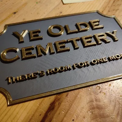 Biển báo nghĩa địa cho lễ hội Halloween