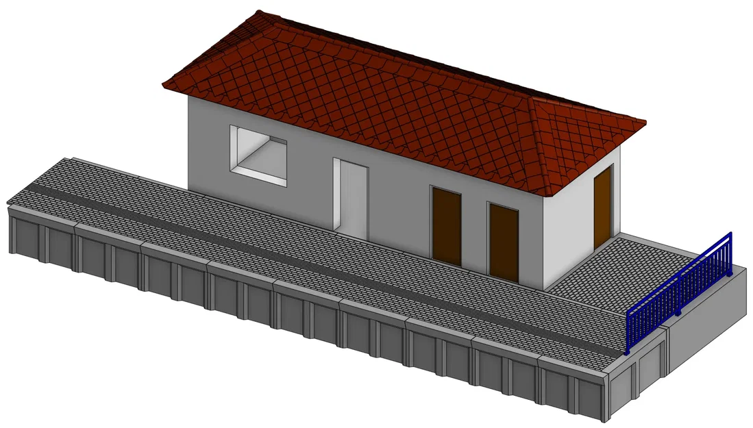 Nhà ga xe lửa Častolovice tỷ lệ H0 - Image 4