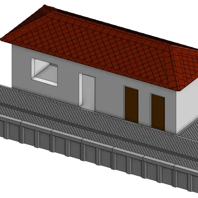 Nhà ga xe lửa Častolovice tỷ lệ H0