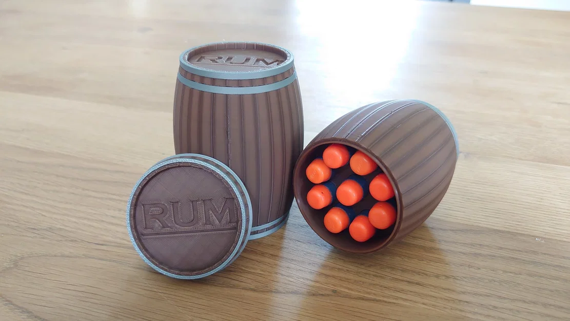 Thùng rượu rum chứa đạn NERF dài 9 inch - Image 1