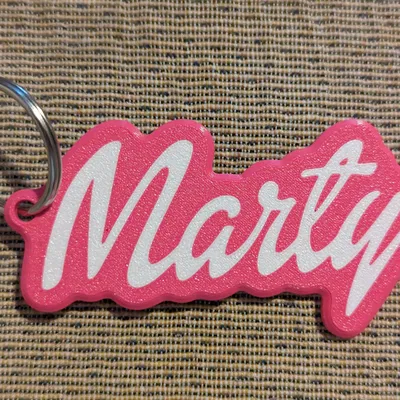 Móc khóa Marty phong cách Barbie nhiều màu sắc