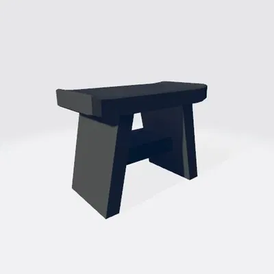 Mô hình ghế onsen thu nhỏ đơn giản