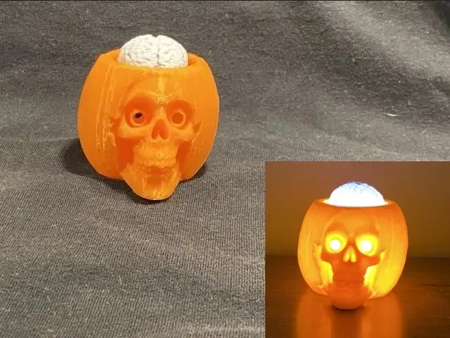 Đầu lâu bí ngô với bộ não lắc lư - Image 1