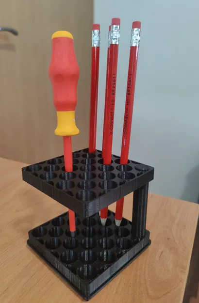 Giá đỡ bút chì/bút bi không cần keo Gridfinity - Image 2