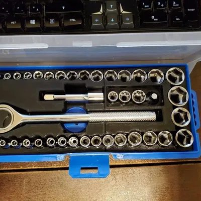 Bộ socket 40 chi tiết từ Harbor Freight với thiết kế thay thế