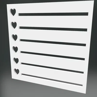 Giá đỡ ghi chú hình trái tim cho bàn làm việc