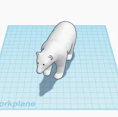 Gấu Bắc Cực dễ in cho trẻ em