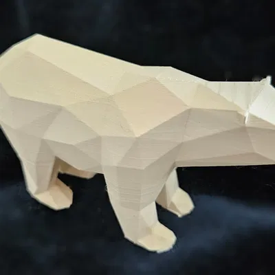 Gấu Bắc Cực Low Poly - Kỳ Quan Polyarctic
