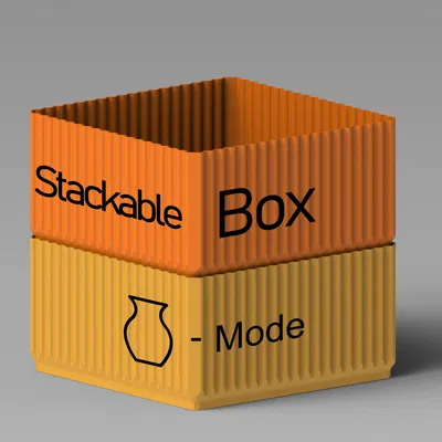 Hộp xếp chồng in nhanh chế độ bình hoa