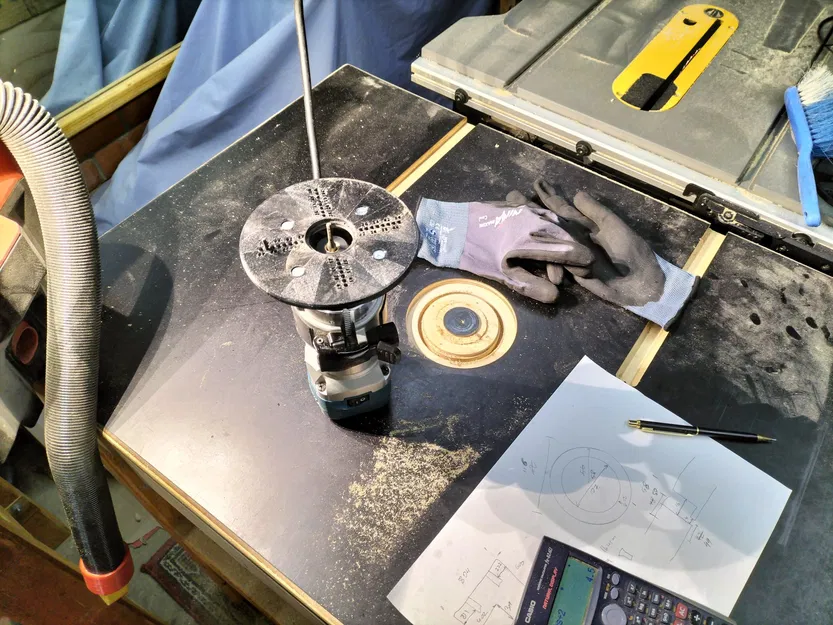 Giá đỡ cắt vòng Makita với bán kính 20-50mm - Image 1