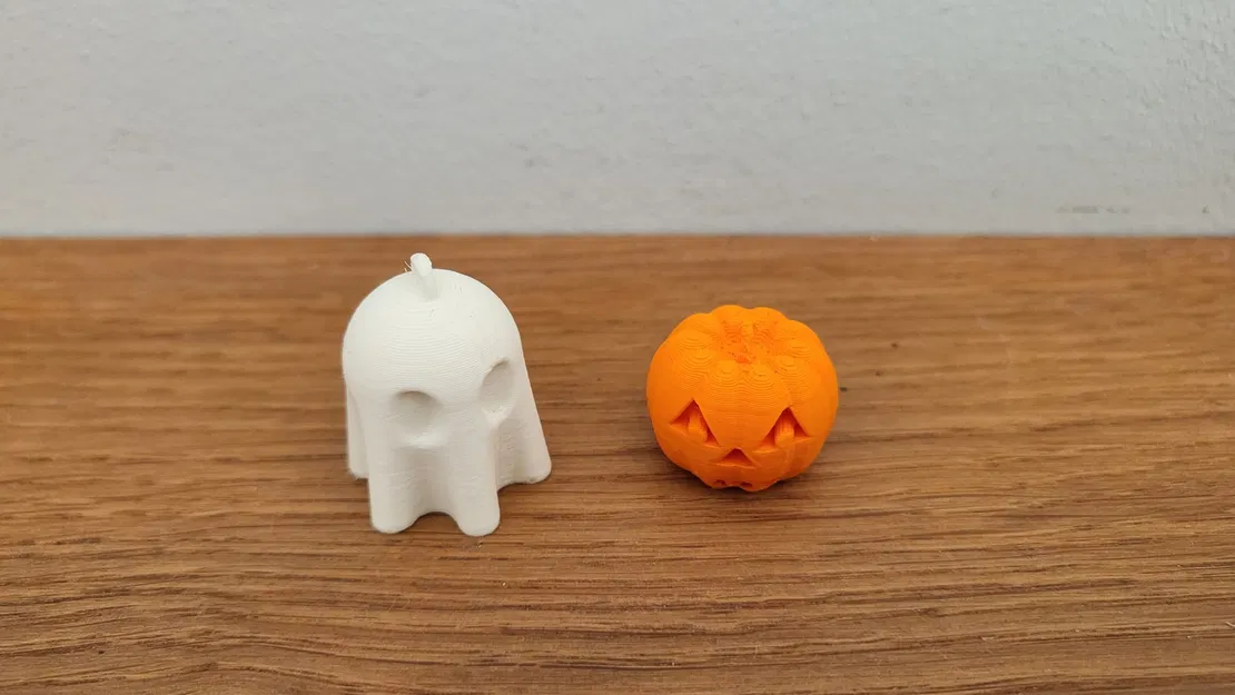 Đồ trang trí Halloween hình bí ngô và ma - Image 1