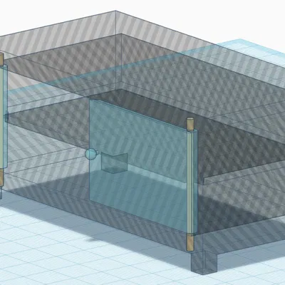 Giá để TV / tủ cho búp bê với cửa mở được