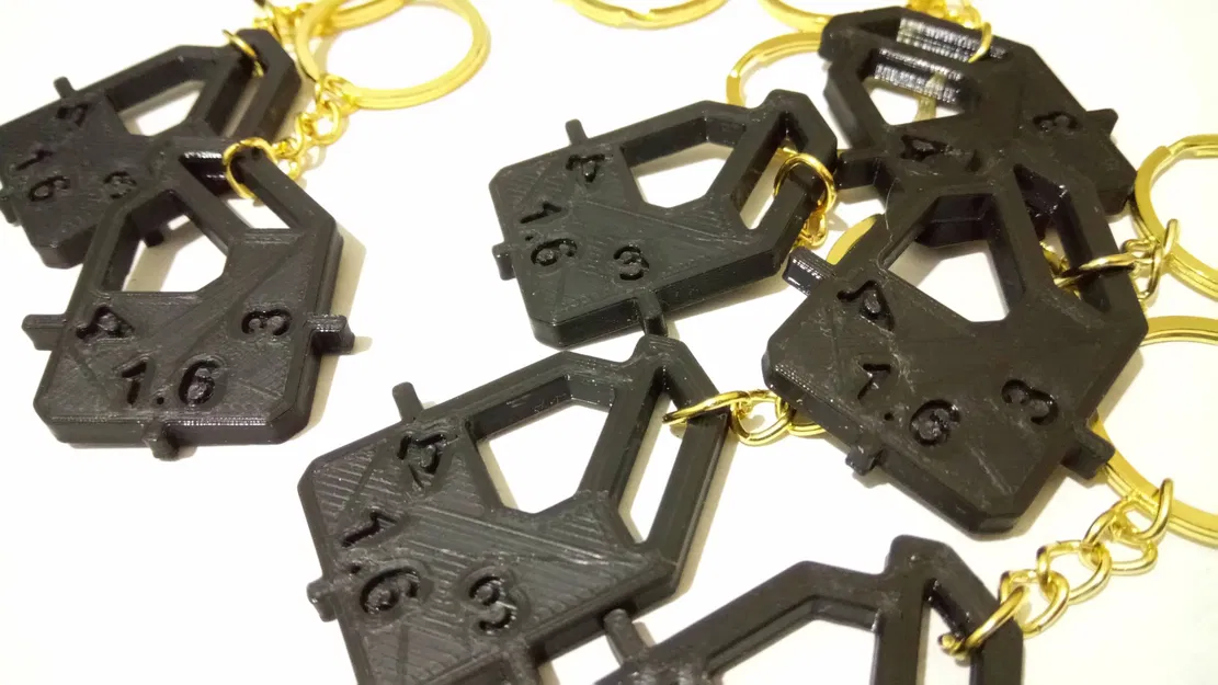 Thước đo độ sâu lốp xe dạng móc khóa - Image 1