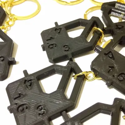 Thước đo độ sâu lốp xe dạng móc khóa