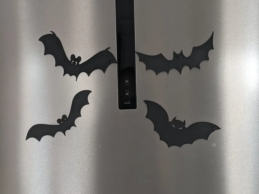 Nam châm tủ lạnh hình dơi Halloween - Image 1
