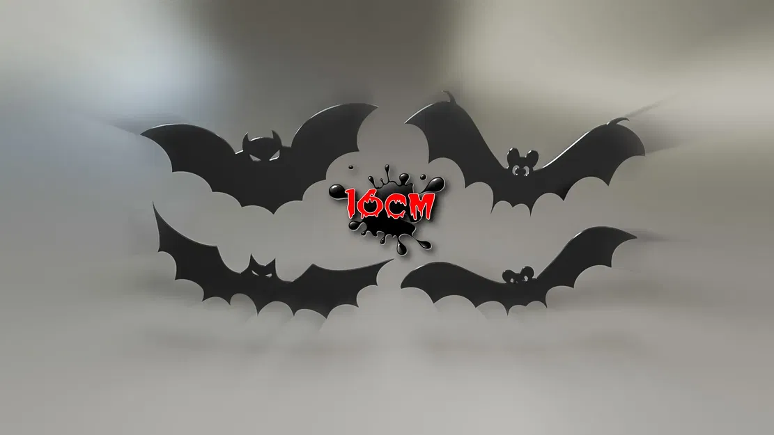 Mô hình dơi treo trang trí Halloween đáng sợ 16 cm - Image 1