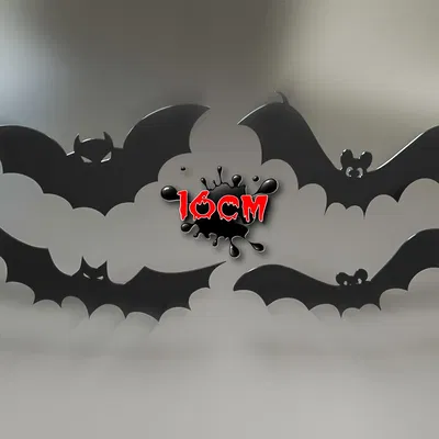 Mô hình dơi treo trang trí Halloween đáng sợ 16 cm