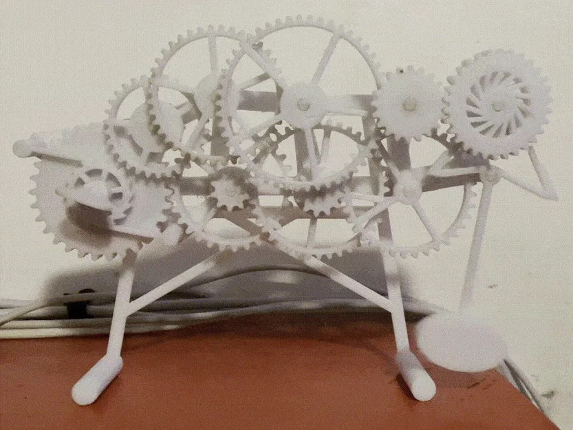 Đồng hồ cơ học in 3D hoàn toàn với thiết kế con lắc - Image 2