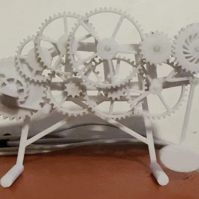 Đồng hồ cơ học in 3D hoàn toàn với thiết kế con lắc