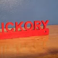 Biển hiệu hickory đơn giản với lỗ vít - Thumbnail 3