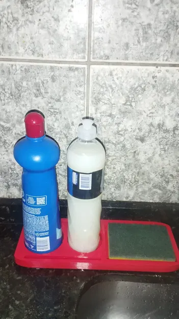 Giá đỡ cho 3 miếng bọt biển và chất tẩy rửa với hệ thố... - Image 3