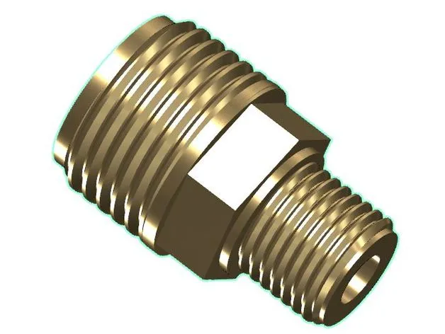 Bộ chuyển đổi NPT đực 1/2" sang NPT đực 1/4 - Image 3