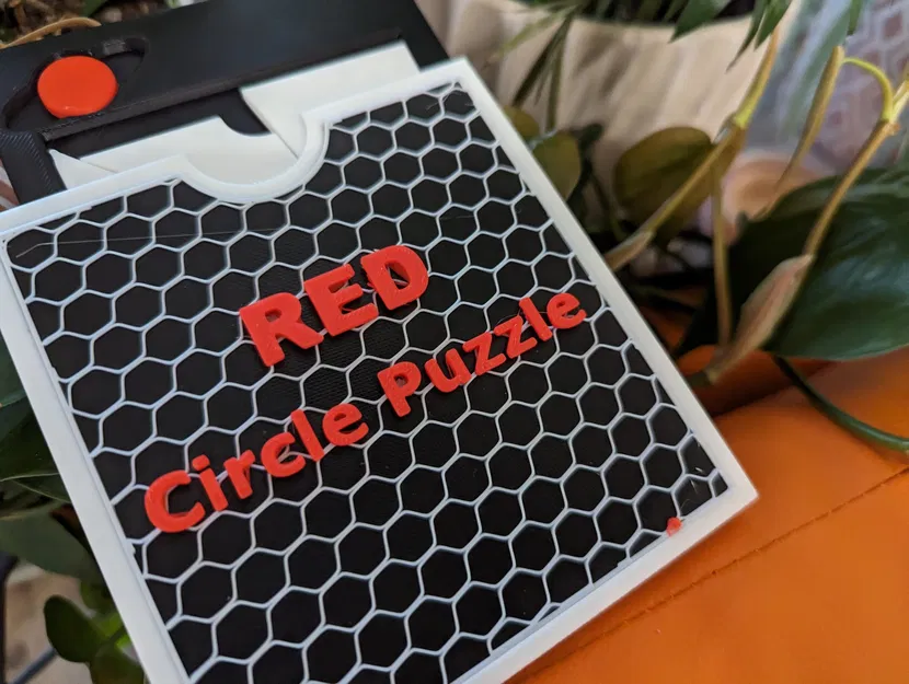Câu đố hình tròn đỏ với hộp tùy chỉnh - Image 2