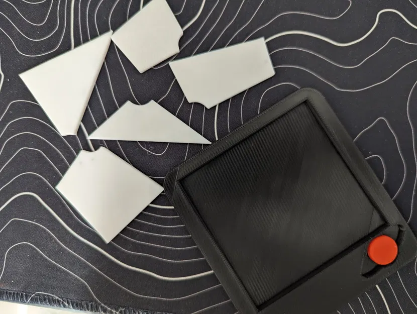 Câu đố hình tròn đỏ với hộp tùy chỉnh - Image 4