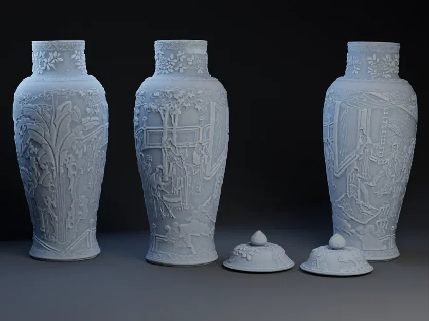 Bình hoa kiểu dáng baluster thời nhà Thanh - Image 1