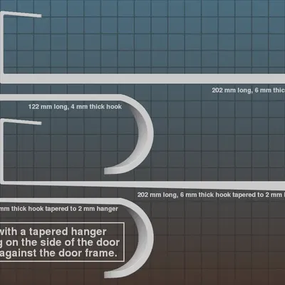 Móc treo cửa mạnh mẽ và thon gọn