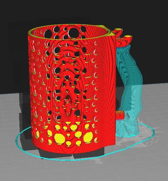 Giá đỡ bút pegboard với lỗ tròn cắt 2 - Image 1