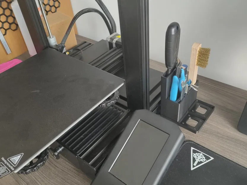 Giá đỡ công cụ lắp bên cho máy in 3D Ender 3 v2 Gridfinity - Image 5