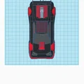 Xe đua siêu tốc màu đen đỏ với động cơ V8 tăng áp kép - Thumbnail 4