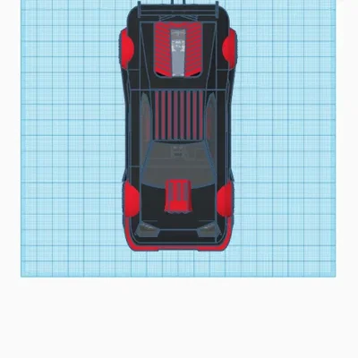 Xe đua siêu tốc màu đen đỏ với động cơ V8 tăng áp kép