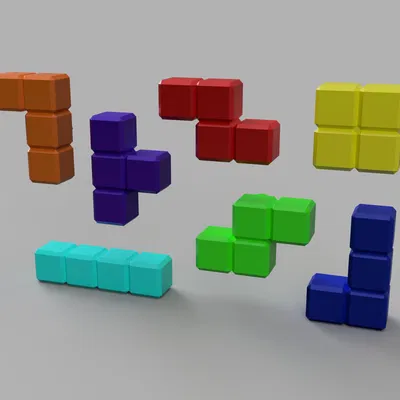 Khối Tetris cho thùng máy tính Qube 500