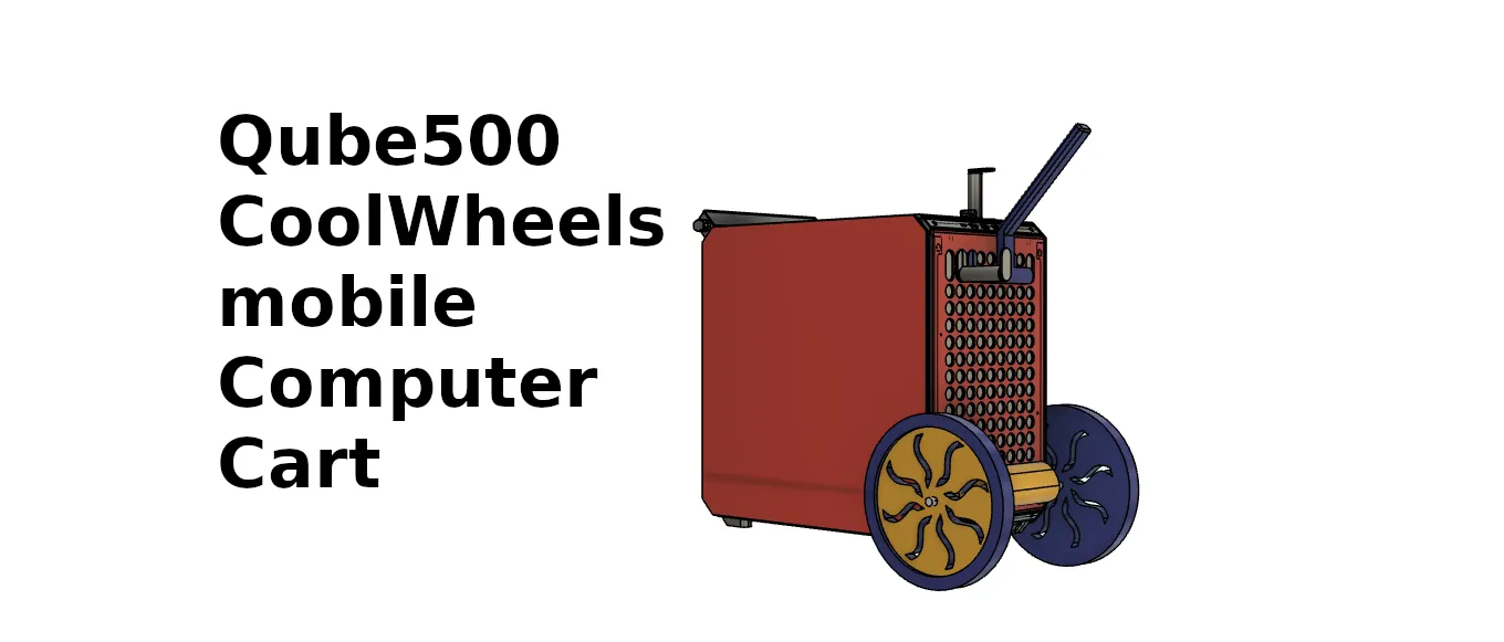 Bánh xe di động cho thùng máy Qube 500 - Image 1