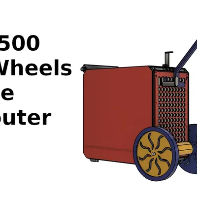 Bánh xe di động cho thùng máy Qube 500