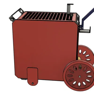 Bánh xe di động cho thùng máy Qube 500