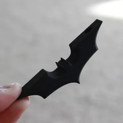 Móc khóa Batman không có mặt lật dễ in 3D