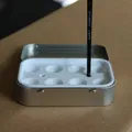 Bảng màu nước Altoids Tin với giá đỡ cọ vẽ - Thumbnail 6