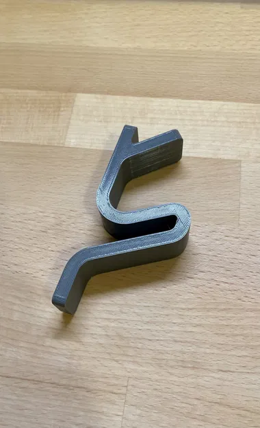 Móc treo áo Squiggle không lỗ gắn tường - Image 1