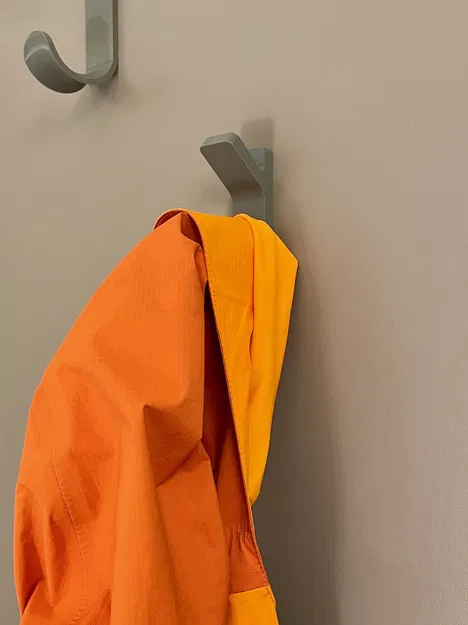 Móc treo áo Squiggle không lỗ gắn tường - Image 3