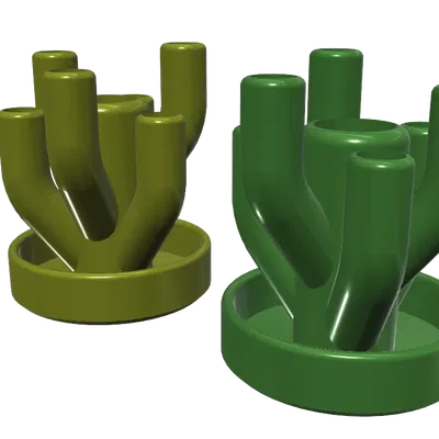 Giá đỡ bút chì hình xương rồng dễ in không cần hỗ trợ