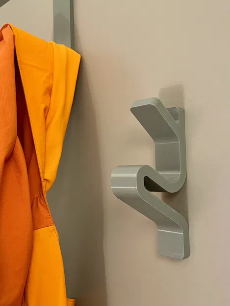 Móc treo áo Squiggle không lỗ gắn tường - Image 4